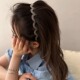 韩系树脂波浪发箍2025年新款 网红简约高级感气质洗脸不压发头箍