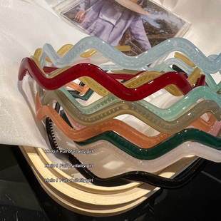 头箍发饰 基础百搭波浪发箍网红少女夏季 颜色nice 卡头发不易掉