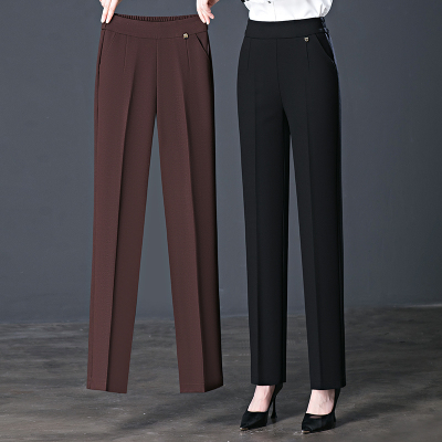 2025新款妈妈裤子高腰直筒休闲裤