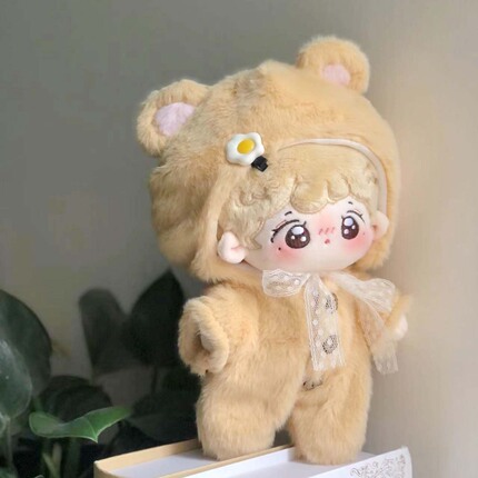 20cm Baby Doll Clothes, Furry Clothes, Cotton Doll Onesies, Autumn and Winter Onesies, Pajamas