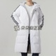 阿迪达斯 防风保暖白色羽绒服 男款 三条纹长款 IT8713 经典 Adidas