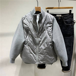 冬季新款二合一可拆卸两件套羽绒服男士加厚潮流坎肩马甲外套保暖