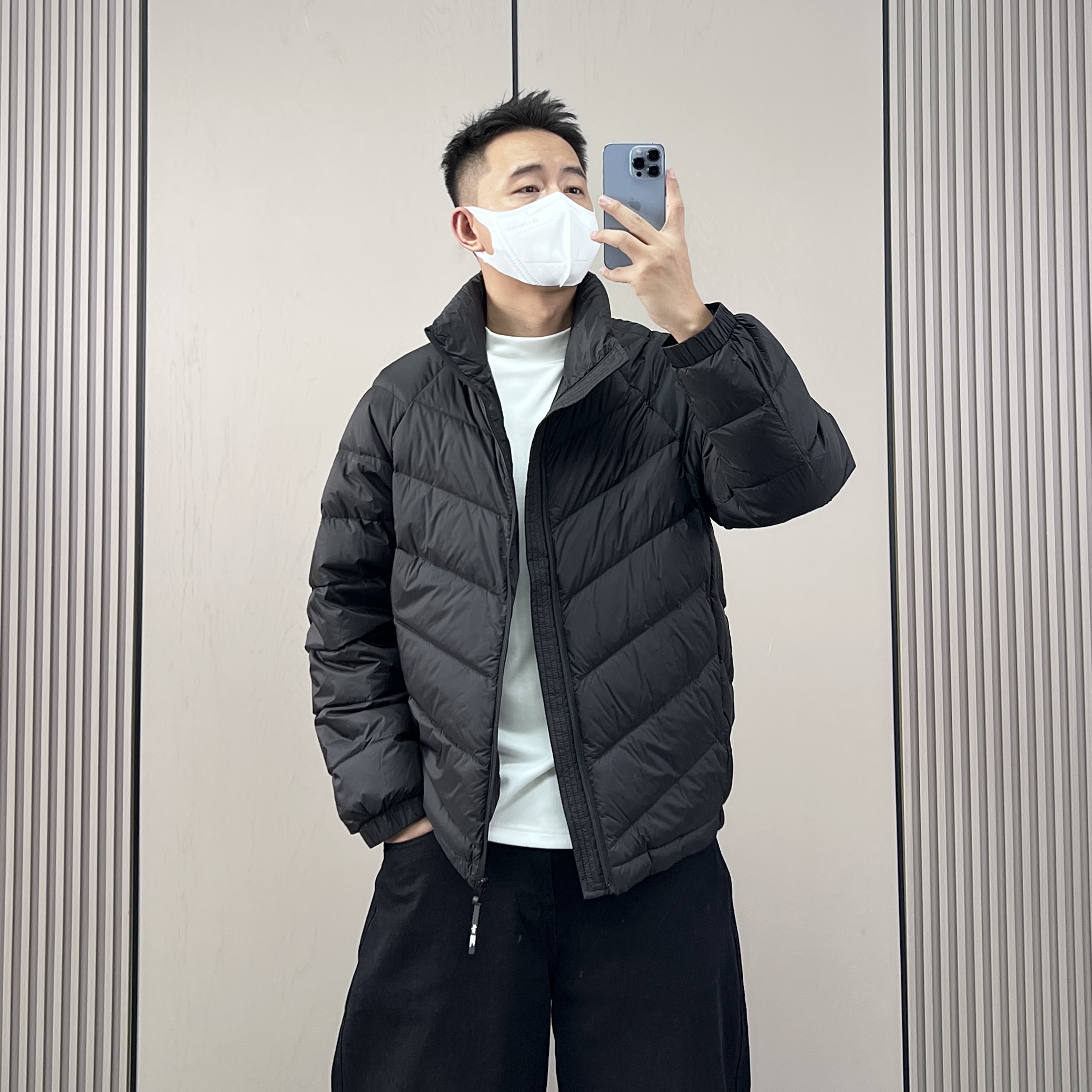 90白鸭绒轻薄排骨立领羽绒服男女款2025冬季休闲百搭内胆保暖外套