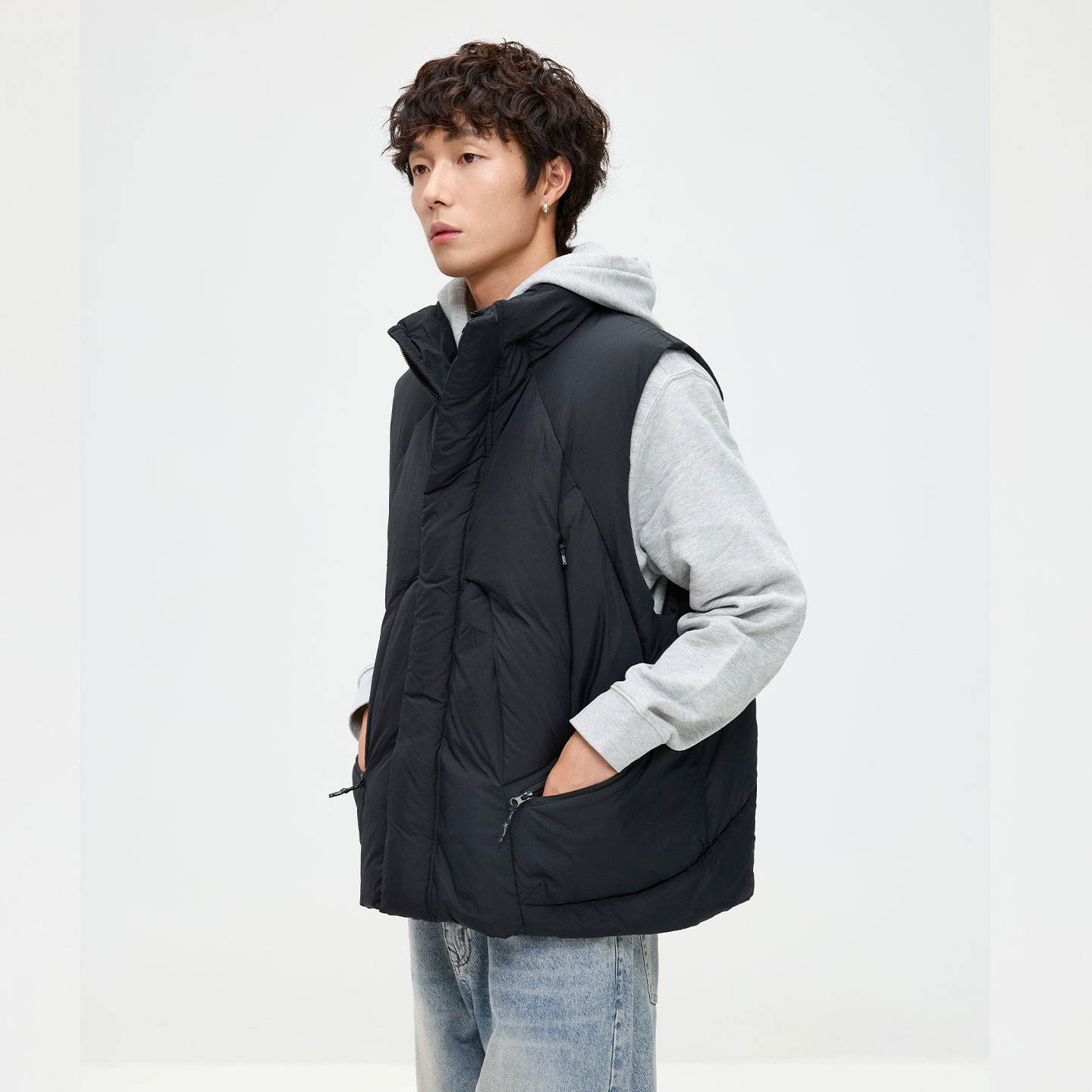 男士羽绒马甲男女冬季加厚90白鸭绒保暖外套高级感背心马夹潮