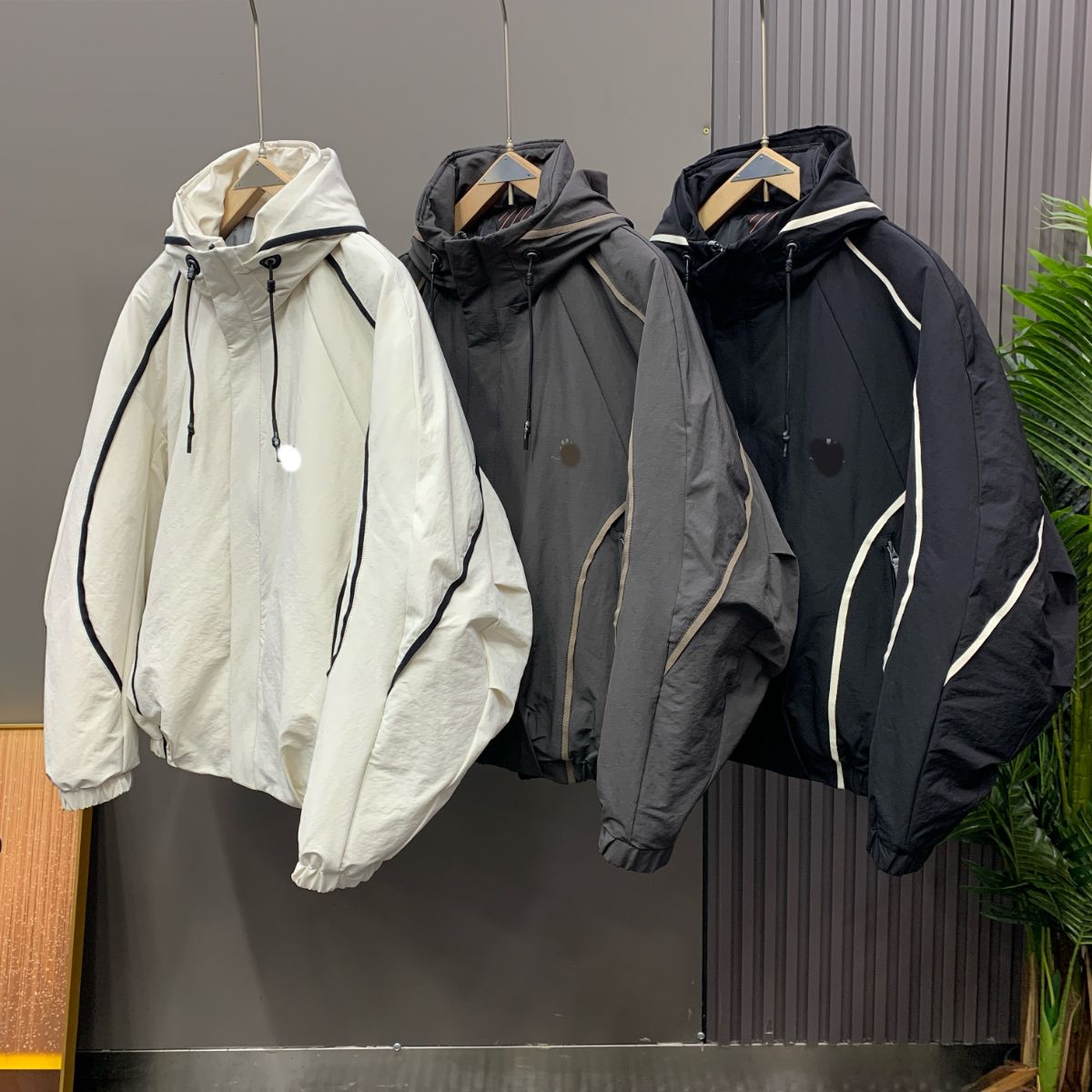 易麦冬季新款男装美式户外时尚连帽羽绒服男休闲90白鸭绒保暖外套