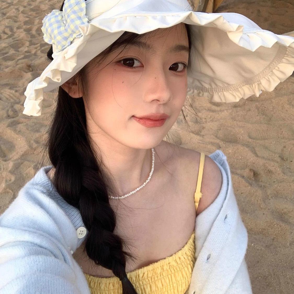 日本代购GP夏季防晒帽子女夏新款户外沙滩紫外线空顶太阳帽遮阳帽