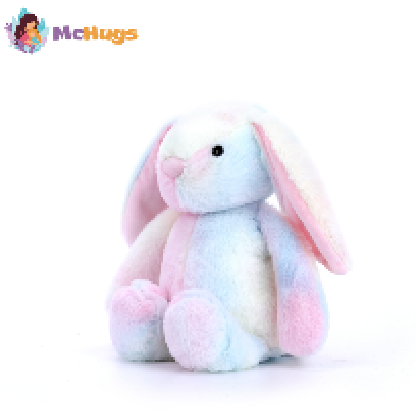 McHugs兔子玩偶彩色抱抱兔公仔薰衣草香垂耳兔毛绒玩具陪睡礼物