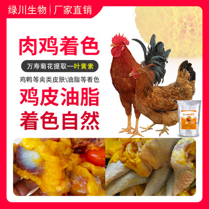 肉鸡用天然着色剂叶黄素粉末禽类饲料添加剂皮肤脚胫着色包邮
