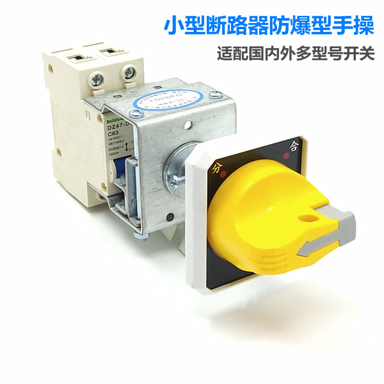 微断小型断路器DZ47S IC65EA9 NXB-63防爆控制配电箱手操旋转手柄