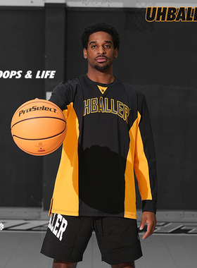 UH黑曼巴蛇纹SE版美式篮球长袖T恤运动速干高弹训练服比赛投篮服