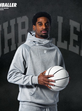 UH美式球员训练帽衫春季速干卫衣男子宽松休闲针织篮球套装投篮服