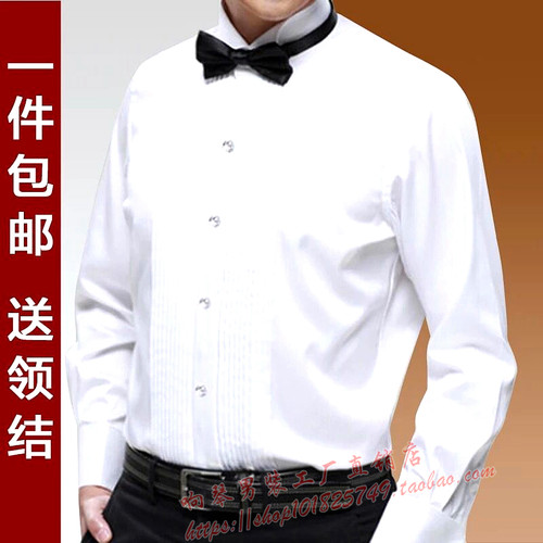 礼服舞台表演学生大合唱领结衬衣