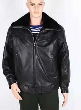 02年新款冬飞行皮衣服春秋飞行皮夹克皮衣冬款黑色皮衣冬飞行棉衣