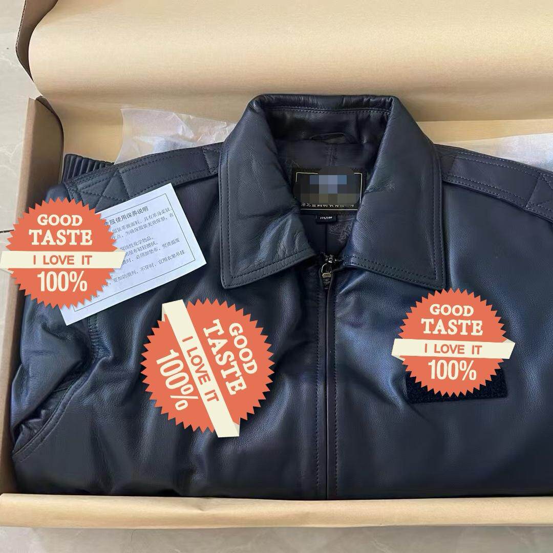 正品02新款男士山羊皮衣12皮夹克上衣外套骑行服防风防寒飞行皮服