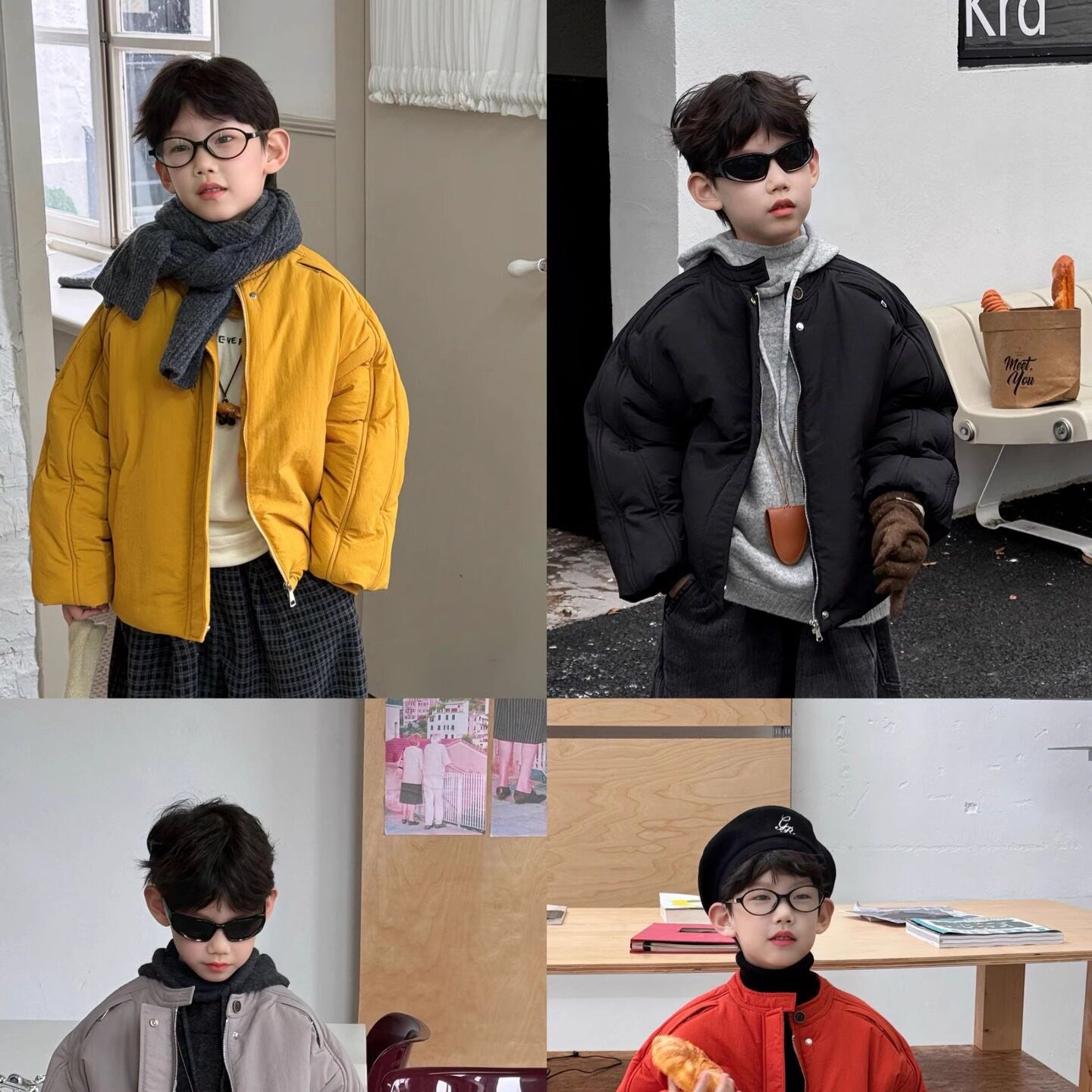 儿童洋气保暖加厚棉衣棒球棉服潮