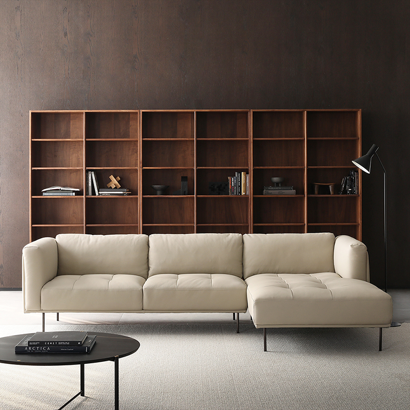 春埜书柜纯实木定制黑胡桃木