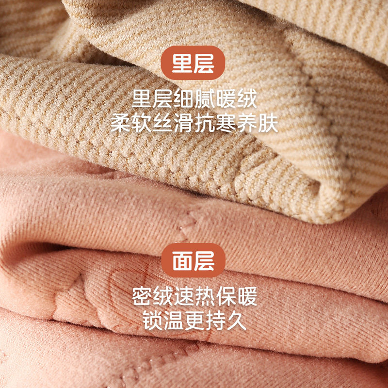 校服内搭冬季棉裤男生秋裤青少年女生夹棉保暖裤冬款加绒加厚