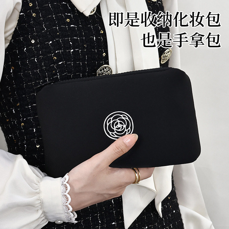 山茶花眼镜包收纳新款感便携小号眼镜手表钥匙手拿旅行收纳袋