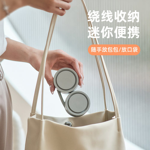 制冷无叶挂脖风扇 便携颈挂风扇懒人冰敷usb收纳盒迷你小风扇