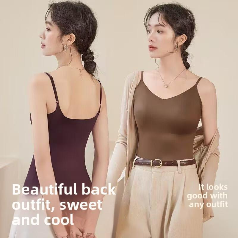 直销东南亚显瘦无痕修身背心女舒适柔软百搭美背吊带