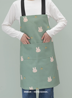 创意厨房家用可调节做饭围裙男女通用高颜值工作便携围腰耐脏围兜