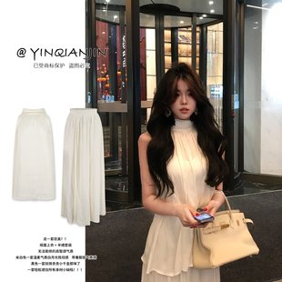 不规则套装 疏离清冷气质感温柔仙气无袖 春季 Z255271 女神降临