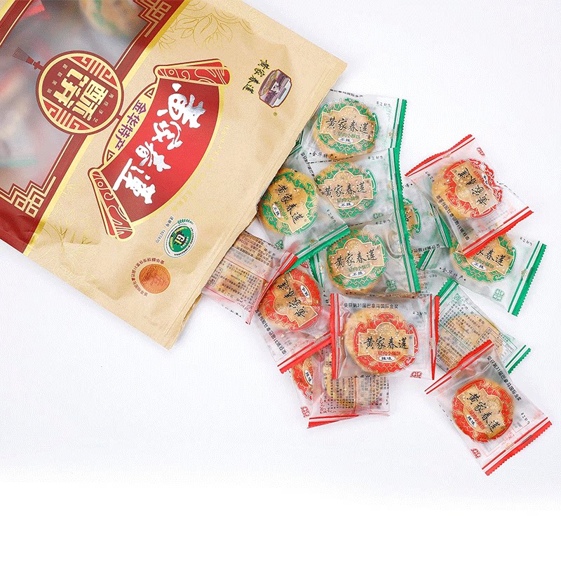 正宗金华黄家春莲三层肉小酥饼特产零食小吃糕点心辣味原味红糖
