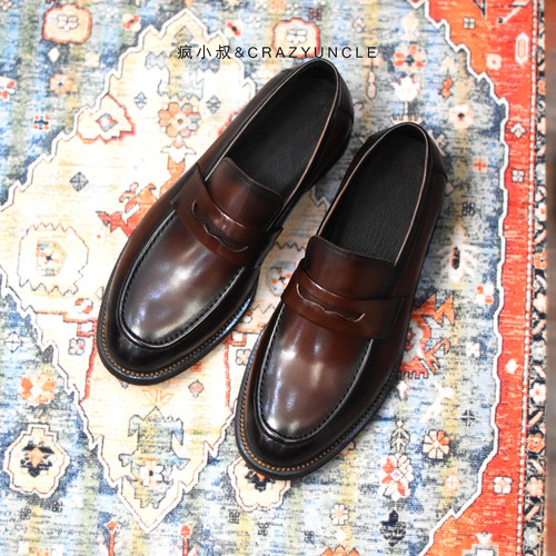 英伦复古乐福鞋真皮底