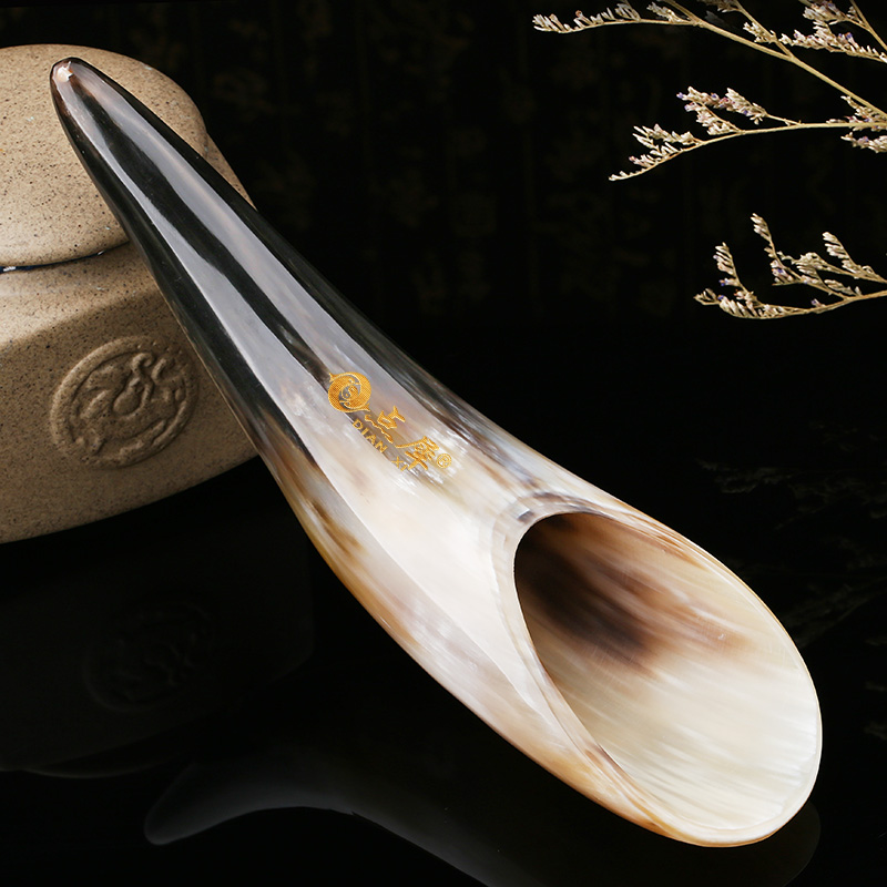 点犀天然牛角桶刮痧筒点穴按摩拨筋棒足疗仪器工具全身通用送爸爸