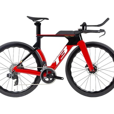 2024骓特新推出T3-速联eTap-AXS-2*12速无线电变大套波浪碳圈碳把