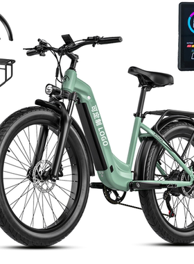 圣米洛电助力自行车1000瓦电机90KM续航油刹宽胎通勤电助力自行车