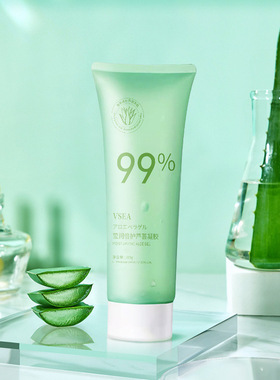 vsea芦荟胶滋润补水保湿面霜晒后凝胶膏男女护肤品