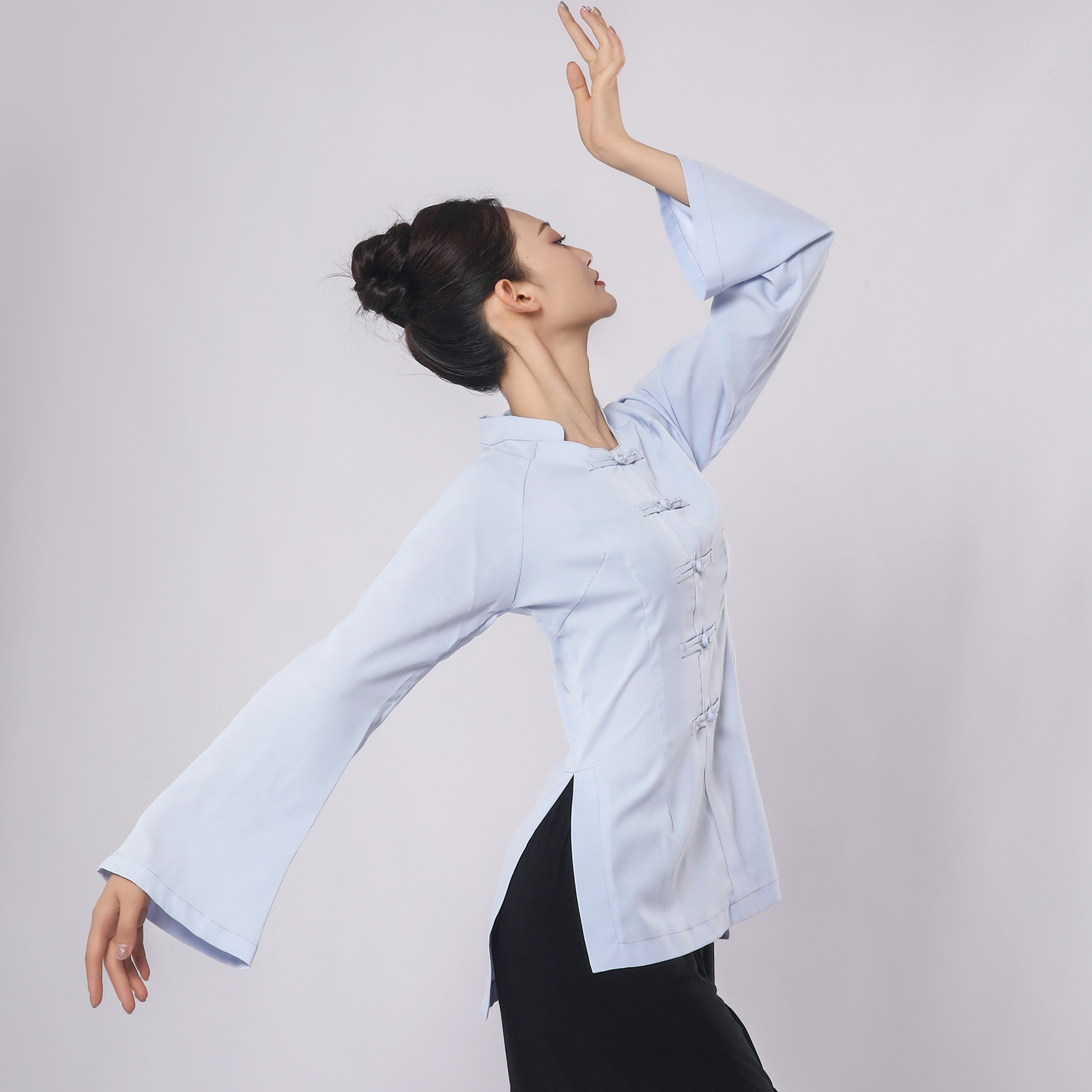 朵棠古典舞身韵服上衣形体服中国舞舞蹈服练功服中式长袖衬衫舞服