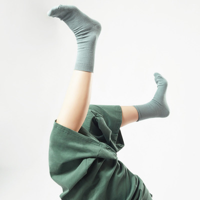 现代舞袜子防滑芭蕾男女加厚专业跳舞古典舞蹈练功袜中筒多色可选