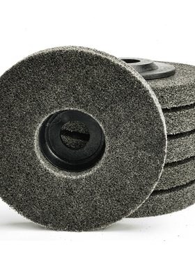 圆鸟尼龙轮100*16尼龙轮角磨片抛铝轮蓝色抛光轮不织布轮红色灰色