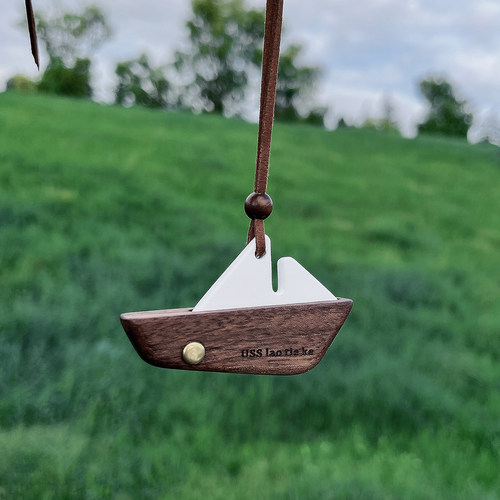 新款帆船汽车后视镜香薰挂件车载香水高级感女生男生车内饰品创意