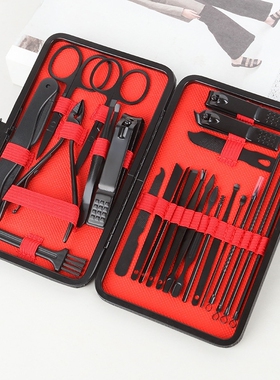 指甲刀套装跨境指甲钳7件套美容套装美甲工具套装全套指甲剪套装