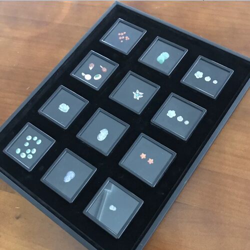 亚克力塑料裸石盒展示钻石戒面