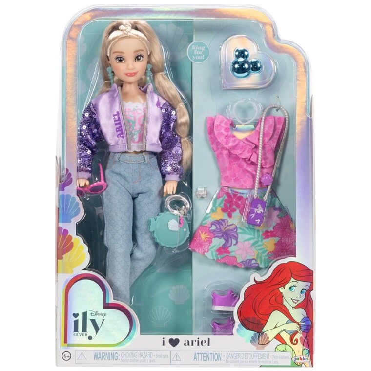 迪士尼Disney ILY 4EVER Ariel 爱丽儿时尚达人换装公主玩偶娃娃