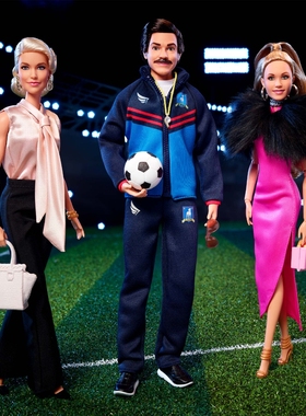 珍藏版金标会员足球教练泰德拉索Ted Lasso 系列Barbie芭比娃娃