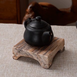 天然木化石干泡台简约茶台茶具茶杯托盘壶承隔热垫茶室摆件