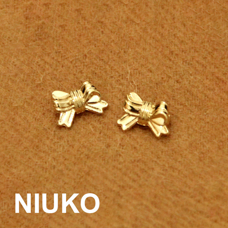 NIUKO辅料 可爱甜美金属钮扣子玫瑰淡金蝴蝶结纽扣衬衫扣专卖