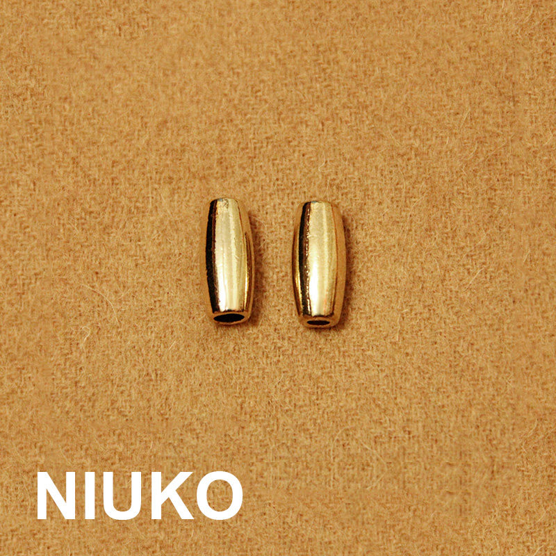 niuko服饰辅料 光板椭圆柱金属金色吊钟圆柱绳扣吊子包服装配饰品