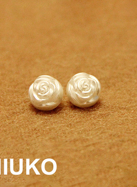 NIUKO 衬衣辅料 珠光白色小花朵 DIY精致衬衫纽扣 针织钮扣子10mm