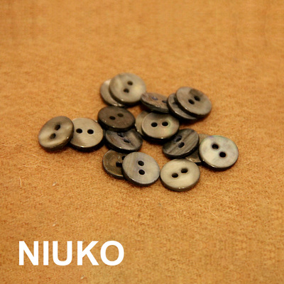 NIUKO辅料 自然天然贝壳二眼2环保衬衫纽扣针织内衣钮扣子专卖