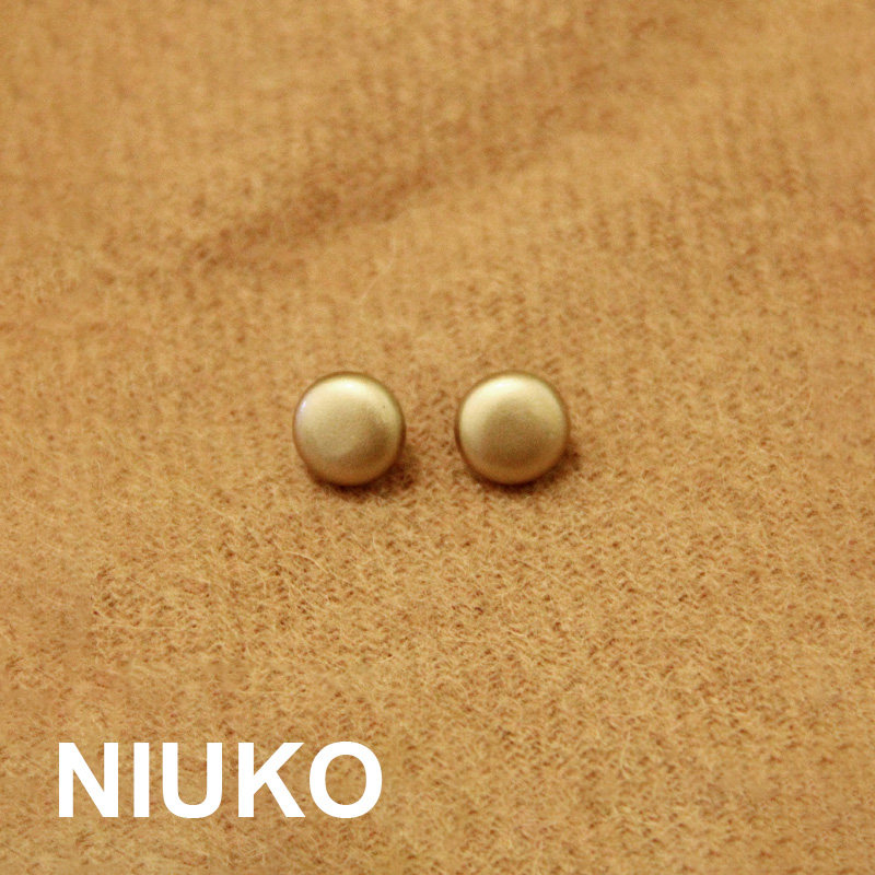 niuko衬衫扣子简约亚光金色金属图片