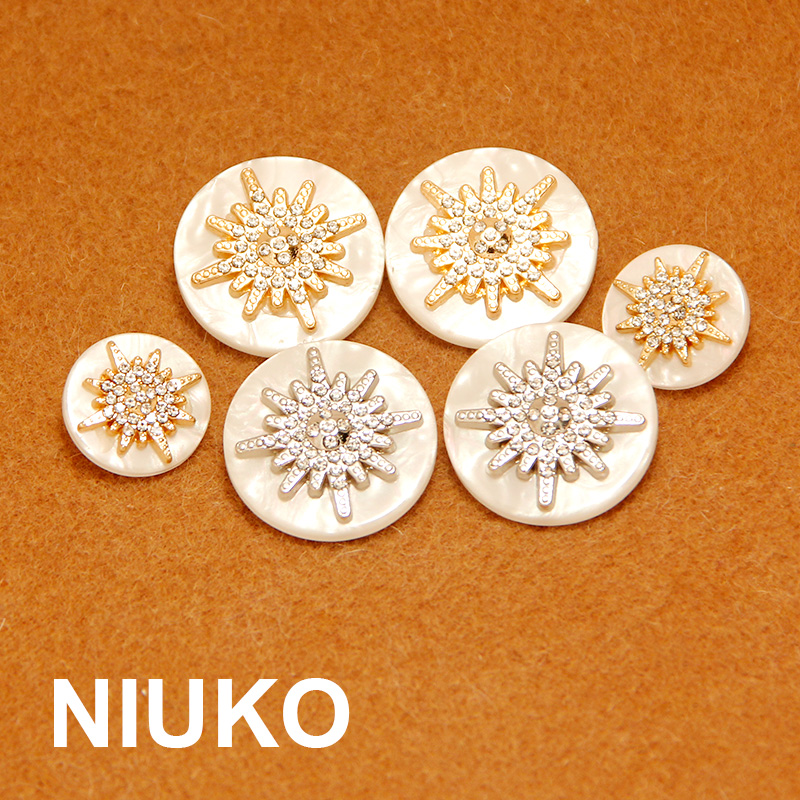 NIUKO高端水钻扣精致时尚新款钮扣