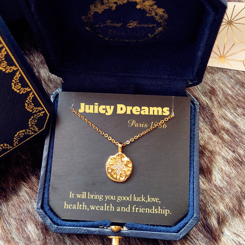 juicydreams图腾银镀金许愿项链