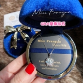 法国设计师MissFrangna爆闪GRA莫桑石钻纯银s999雪花轻奢礼物项链
