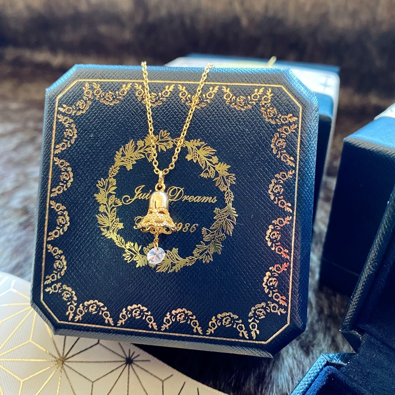 轻奢设计师juicy dreams福佑安康许愿成真水晶 铃铛流 苏项链耳环